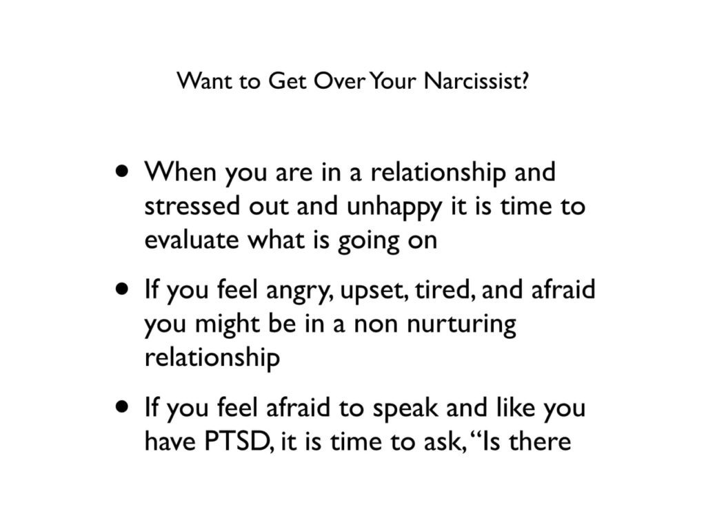 Getting Over A Narcissist